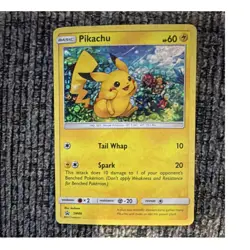Pikachu SM86 Holo 60 HP Basic 2017 Tail Whap Spark English Pokemon TCG Card - Image 1