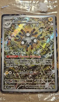 Pokemon Magneton #159 Promo Sv: Scarlet & Violet Holo Stage, price tag residue - Image 1