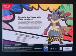 POKEMON TCG ASCENDED HEROES PREMIUM POSTER COLLECTION LOT (3) LUCARIO GARDEVOIR - Image 3