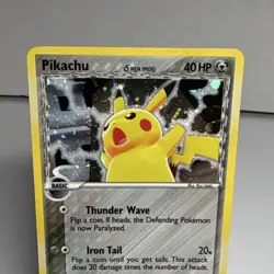 Creased Pokemon TCG Pikachu 035 Delta Species Holo Rare Basic English 2006 - Image 2