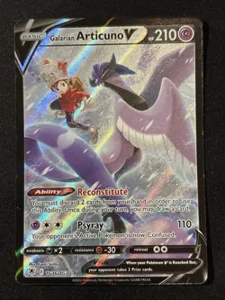 2022 Pokemon SWSH Astral Radiance TG16/TG30 Galarian Articuno V - Image 1