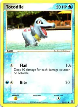 Totodile 79/101 Common Hidden Legends Pokemon Near Mint - Image 1