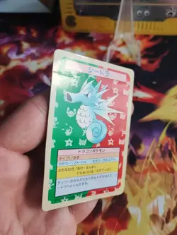 Pokemon Karte Card Seemon Seadra Topsun Japanese 1995 Green Back Bandai Wotc PL - Image 3