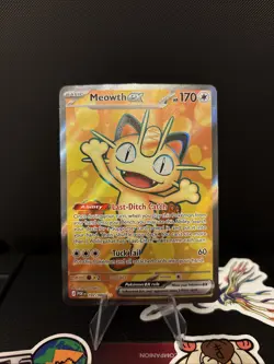 Pokemon TCG Meowth Ex 107/088 Ultra Rare Perfect Order - Grading Contender! - Image 1