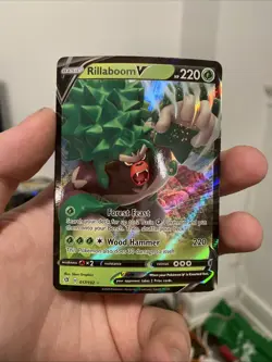Rillaboom V - 017/192 - Rebel Clash Pokemon TCG - NM - Image 1