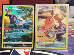 Flareon and Vaporeon Trainer Full Art Pokemon TCG - Image 1