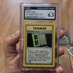 Pokemon Card-Flip Game Trainer Neo Genesis 1st Edition 92/111 CGC 6.5 - Image 3