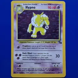 Pokemon TCG Card - Hypno Fossil 8/62 Holo Unlimited Holo Rare - Image 1