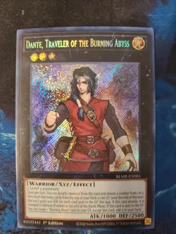 Dante, Traveler Of The Burning Abyss - BLMR-EN081 - Secret - NM 1st - Yugioh - Image 1