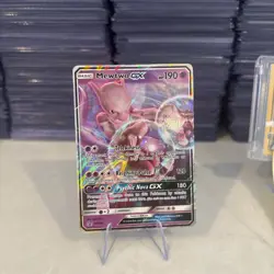 Pokemon Mewtwo GX SM196 SM Promo Holo Basic Card 190 HP English TCG - Image 1