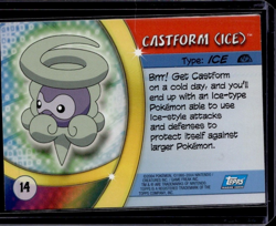 Castform (Ice) Topps Advanced Challenge Pokemon Card 14 - Image 2