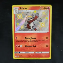 RABOOT SV016/SV122 Shining Fates Holo Pokemon Card NM - Image 1