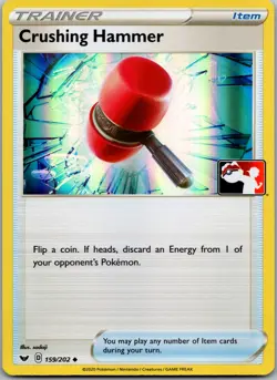 Crushing Hammer 159/202 - Prize Pack Series Cards Pokemon NM Holo - Image 1