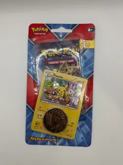 Pokemon XY BREAKpoint Booster Pack with Pikachu XY95 Promo Card and Coin - Image 1