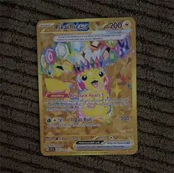 Pokemon Pikachu ex 247/191 Sv08 Surging Sparks Holo Hyper Rare 200 HP Metal Card - Image 1