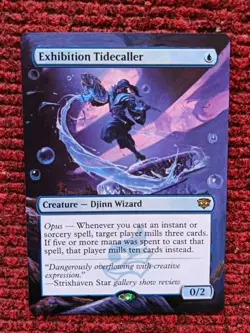 Exhibition Tidecaller 48 MTG Secrets of Strixhaven Hand Painted Full Altered Art - Image 1