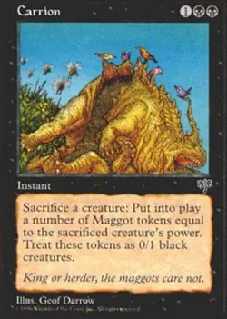 MTG Carrion, Mirage, Moderately Played, English - Image 1