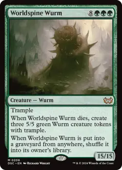 Worldspine Wurm 206 Mythic Commander: Duskmourn: House of Horror Near Mint - Image 1