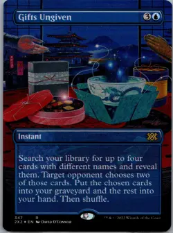 MTG Gifts Ungiven (Borderless) Double Masters 2022 Foil 2X2 347 - Image 1
