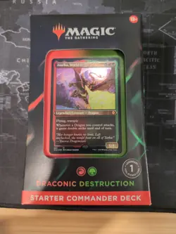 Magic the Gathering MtG Starter Commander Deck DRACONIC DESTRUCTION • SEALED - Image 1