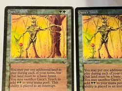 X3 Gaea's Touch Magic the Gathering - The Dark (2) Misprints MP - Image 2
