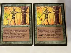 X3 Gaea's Touch Magic the Gathering - The Dark (2) Misprints MP - Image 5
