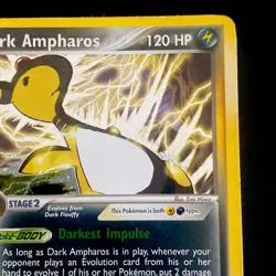 Pokemon Dark Ampharos Holo Team Rocket Returns 2/109 Very Clean Rare - Image 3
