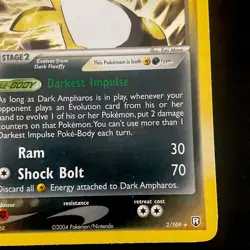 Pokemon Dark Ampharos Holo Team Rocket Returns 2/109 Very Clean Rare - Image 4
