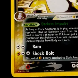 Pokemon Dark Ampharos Holo Team Rocket Returns 2/109 Very Clean Rare - Image 5