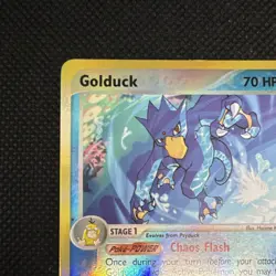 The Pokemon Company Golduck 17/100 EX Sandstorm Reverse Holo Rare 70HP EN 2003 - Image 2