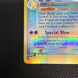 The Pokemon Company Golduck 17/100 EX Sandstorm Reverse Holo Rare 70HP EN 2003 - Image 5