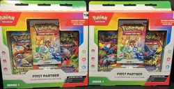 Pokemon TCG First Partner Illustration Collection Series 1 (Lot of 2) - Image 1