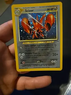 Pokemon 2001 Scizor Neo Discovery Holo Card 10/75 Lightly Played - Image 1