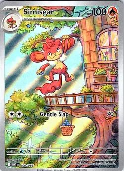 Simisear 100/086 Holo Illustration Rare White Flare Pokemon Near Mint - Image 2