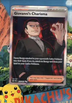 Pokemon TCG Giovanni's Charisma - 197/165 151 Holo NM/M - Image 1