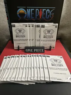 2ND ANNIVERSARY TOURNAMENT ONE PIECE CARD GAME ENGLISH Sealed Packs Lot - Image 2
