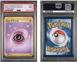2023 POKEMON MEW EN-151 207 BASIC PSYCHIC ENERGY HYPER RARE PSA: MINT 9 - Image 2
