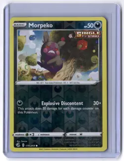 Morpeko (179) 179/264 Common Reverse Holo NM Pokemon SWSH08: Fusion Strike - Image 1