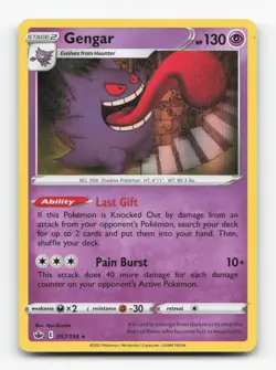 Pokemon TCG - Gengar 057/198 Near Mint Holo Rare Chilling Reign - Image 1