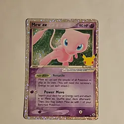 Pokemon TCG Mew ex Celebrations Classic Collection Holo 88/92 Basic 90 HP 2006 - Image 1