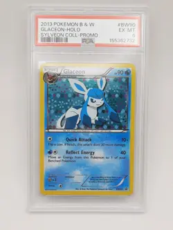 Pokemon Glaceon Sylveon Collection Promo Holo Stage 1 90HP BW90 PSA 7 2013 - Image 1
