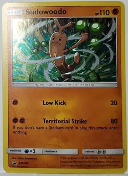 Fart Swirl 🌀 Sudowoodo SM207 Cosmos Holo Rare Pokemon TCG Black Star Promo - Image 2