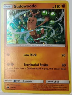 Fart Swirl 🌀 Sudowoodo SM207 Cosmos Holo Rare Pokemon TCG Black Star Promo - Image 4