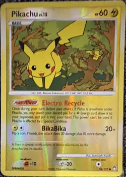 Nintendo Pikachu 94/123 Diamond & Pearl Holo 60 HP Basic English 2007 - Image 1