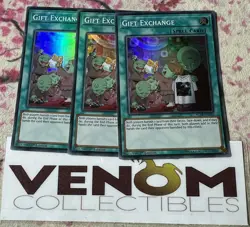 3x (M/NM) - *EURO* Gift Exchange - AC18-EN016 - Super Rare - 1st Edition YuGiOh - Image 1