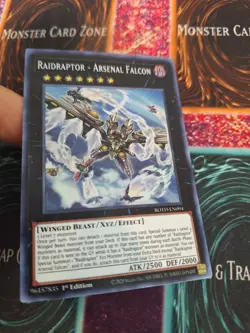 Yugioh Raidraptor - Arsenal Falcon ROTD-EN094 Super Rare 1st Edition Near Mint - Image 2
