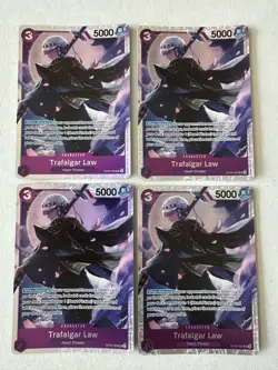 One Piece Card Game Trafalgar Law SR OP05-069 Playset x4! - Image 1