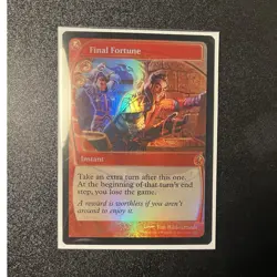 Wizards of the Coast Final Fortune Instant MTG Red Foil English 2024 - Image 1
