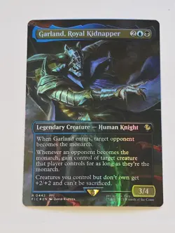 Garland, Royal Kidnapper (Borderless) Commander: Final Fantasy Foil - Image 1