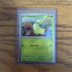 Pokemon TCG Perfect Order Chikorita Promo Card - Image 1